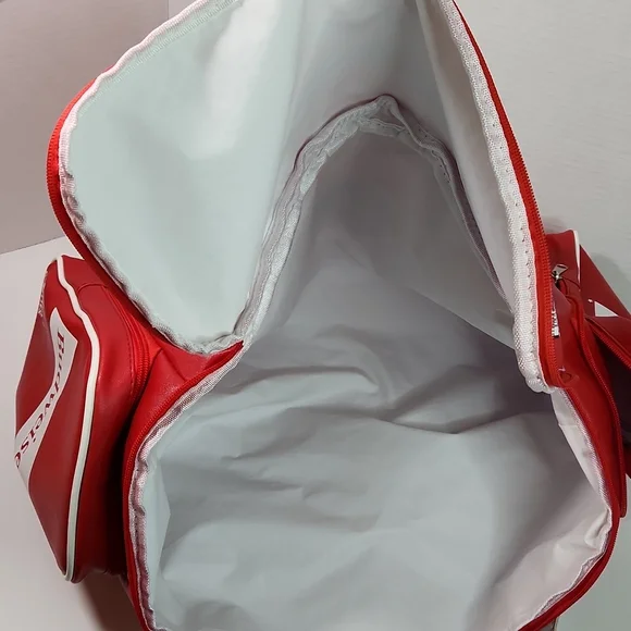 Faux Leather Red Budweiser Soft-sided Cooler Bag - Picture 8 of 12